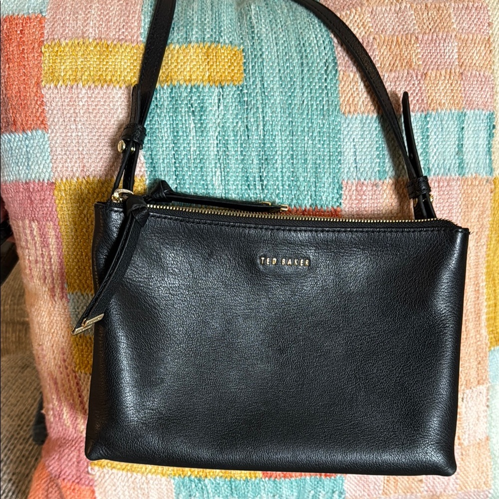 Ted Baker Black Leather Shoulder Bag